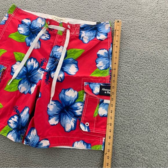 Abercrombie & Fitch Men's Swim Boardshorts Hibiscus Tropical  NWT  -  Size: XL - Picture 11 of 16